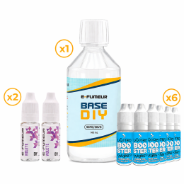Pack DIY Violette 220 mL - E-FUMEUR