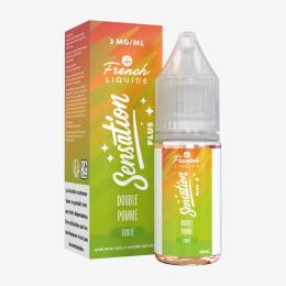 E-liquide Double Pomme 10 mL - Sensation Plus Le French Liquide