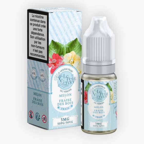 E-liquide Melon Fraise Des Bois Frais 10 mL - Le Petit Verger