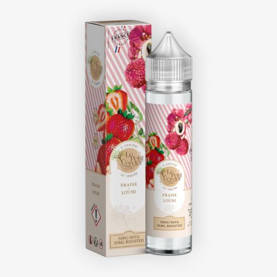 E-liquide Fraise Litchi 50 mL - Le Petit Verger
