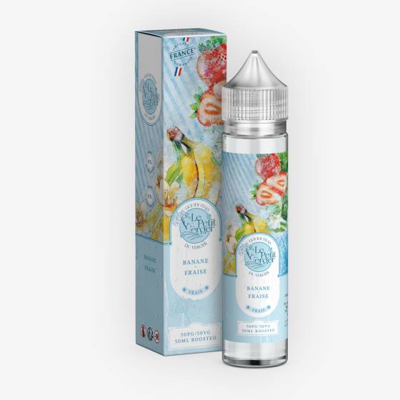 E-liquide Banane Fraise Frais 50 mL - Le Petit Verger