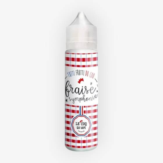 E-liquide Fraise Symphonie 50 mL - Le Coq Qui Vape