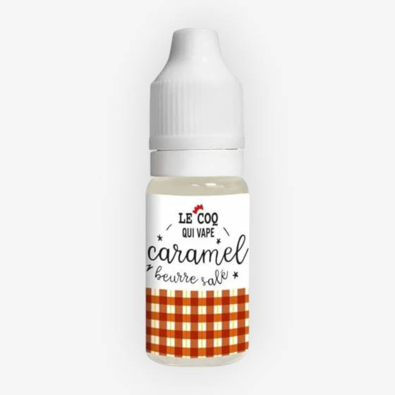 E-liquide Caramel Beurre Salé 10 mL - Le Coq Qui Vape