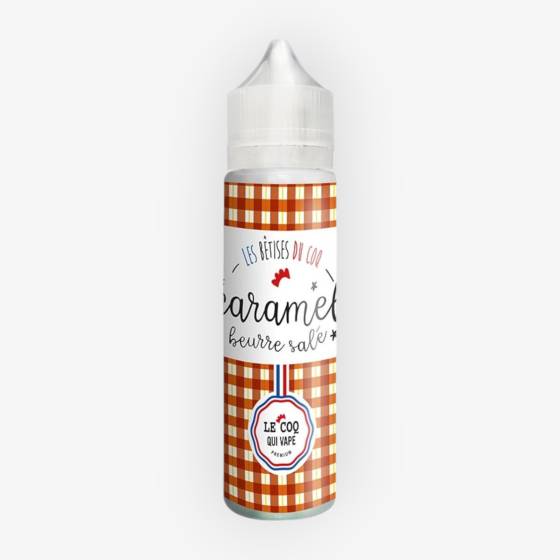 E-liquide Caramel Beurre Salé 50 mL - Le Coq Qui Vape