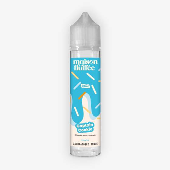 E-liquide Captain Cookie 50 mL - Maison Fluffée