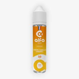 E-liquide Crème Vanille Caramel (50 VG) 50 mL - Alfaliquid