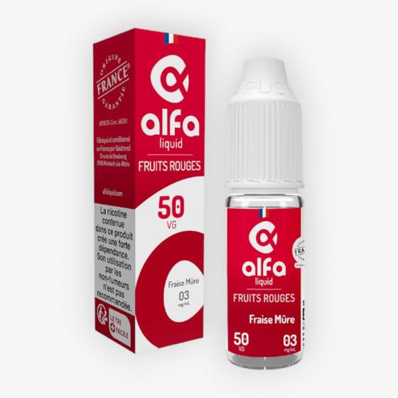 E-liquide Fraise Mûre (50 VG) 10 mL - Fruits Rouges Alfaliquid