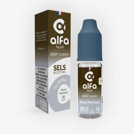 Blond Mentholé sels de nicotine 10 mL - Gaïa Alfaliquid