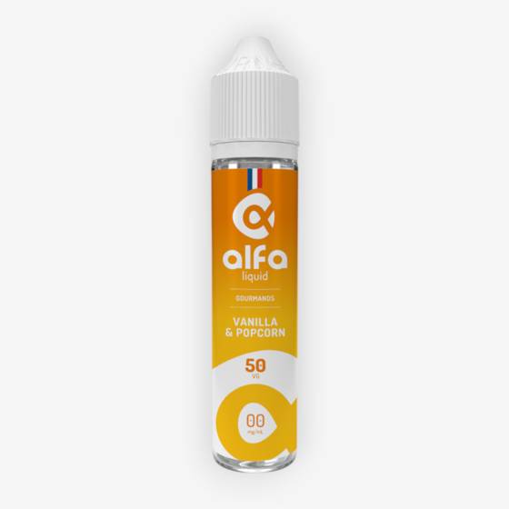 E-liquide Vanilla & Popcorn (50 VG) 50 mL - Alfaliquid