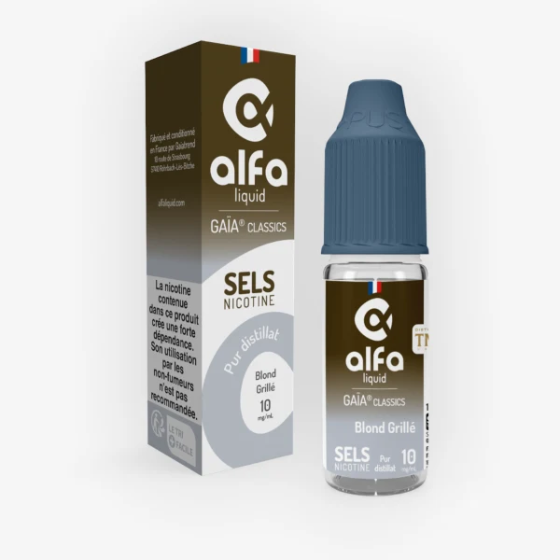 Blond Grillé sels de nicotine 10 mL - Gaïa Alfaliquid