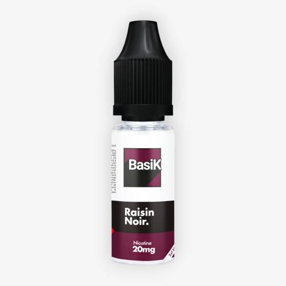 E-liquide Raisin Noir sels de nicotine 10 mL - BasiK Cloud Vapor