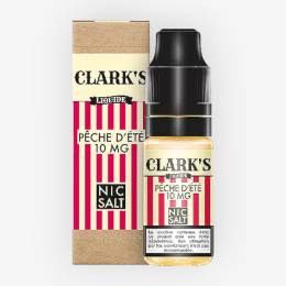 E-liquide Pêche d'Été Nic Salt 10 mL - Clark's Liquide