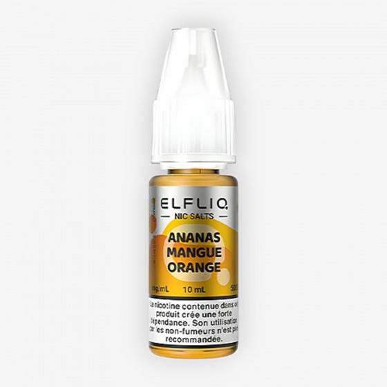 E-liquide Ananas Mangue Orange Nic Salt 10 mL - Elfliq ElfBar