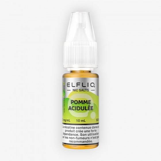 E-liquide Pomme Acidulée Nic Salt 10 mL - Elfliq ElfBar