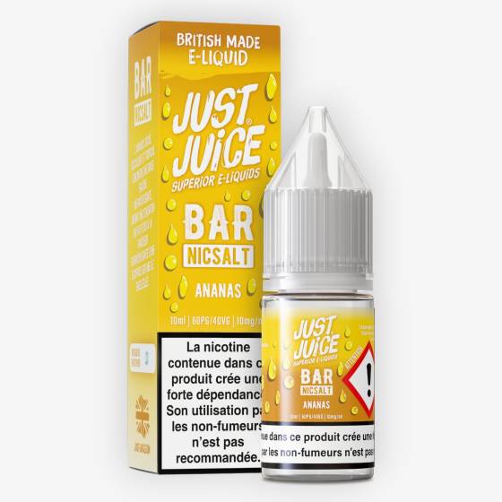 E-liquide Ananas 10 mL - Bar Nicsalt Just Juice