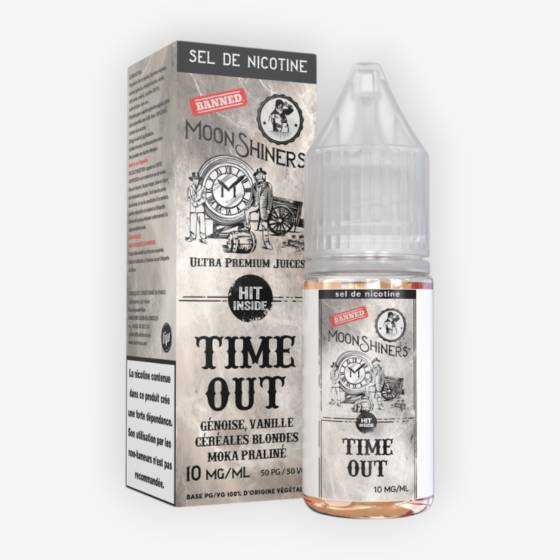 E-liquide Time Out Nic Salt 10 mL - Moonshiners Le French Liquide