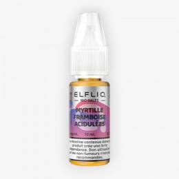 E-liquide Myrtille Framboise Acidulée Nic Salt 10 mL - Elfliq Elfbar