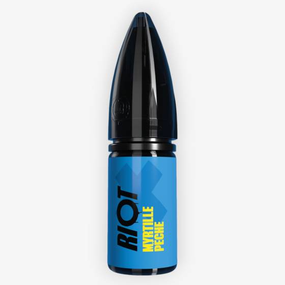 E-liquide Myrtille Pêche Nic Salt 10 mL - Riot