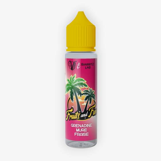 E-liquide Grenadine Mûre Fraise 50 mL - Fruits And Sun Biarritz Lab