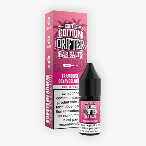 E-liquide Framboise Goyave Glacées 10 mL - Edition Bar Salts Drifter