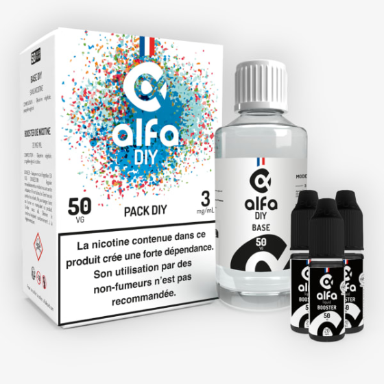 Pack DIY 50/50 200 mL - Alfa DIY