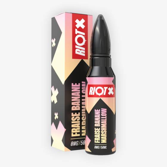 E-liquide Fraise Banane Marshmallow 50 mL - Riot