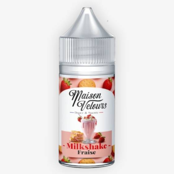 Concentré Milkshake Fraise 30 mL - Maison Velours