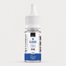 E-liquide M Classic 10 mL aux sels de nicotine - Essentiels (E-Fumeur)