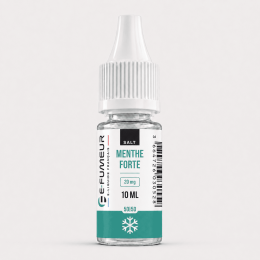E-liquide Menthe Forte 10 mL aux sels de nicotine - Essentiels (E-Fumeur)