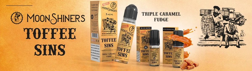 Toffee Sins au sel de nicotine