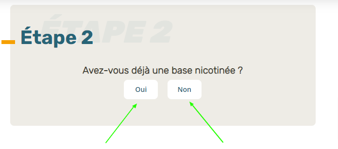 Avez-vous une base nicotinée ?