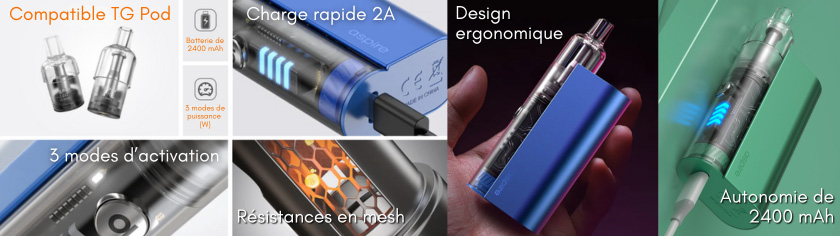 pod cyber gt aspire specs