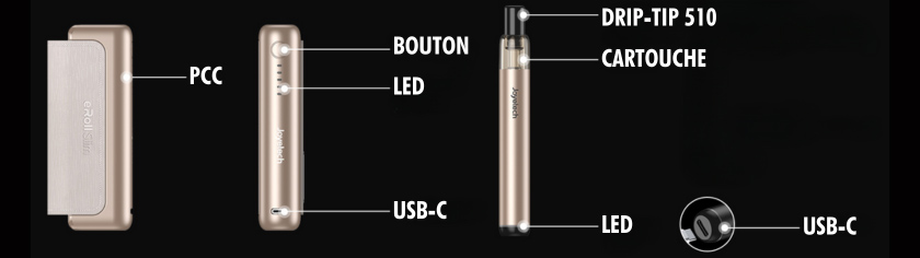 présentation du bandeau kit eroll slim par joyetech