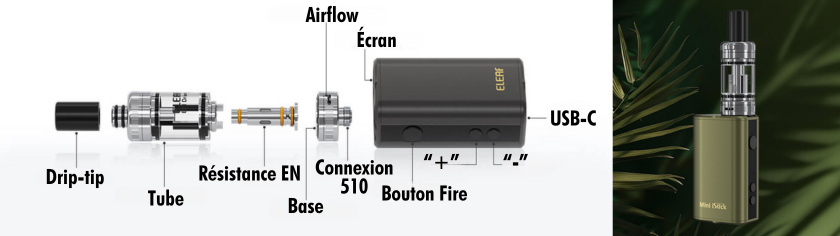 kit mini istick 20w eleaf details