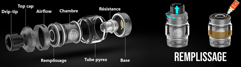 vue éclatée du zeus sub ohm