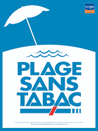 affiche plage sans tabac