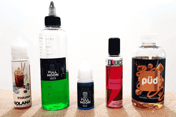 e-liquide colorés