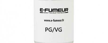 Etiquette PG/VG sur une base DIY E-Fumeur