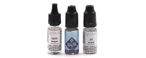 différents boosters de nicotine 10 mL