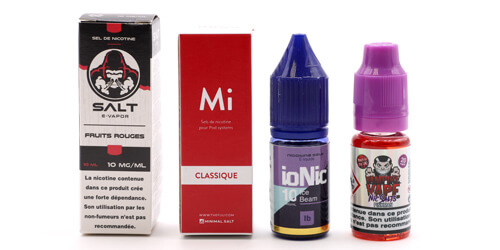 e-liquides aux sels de nicotine