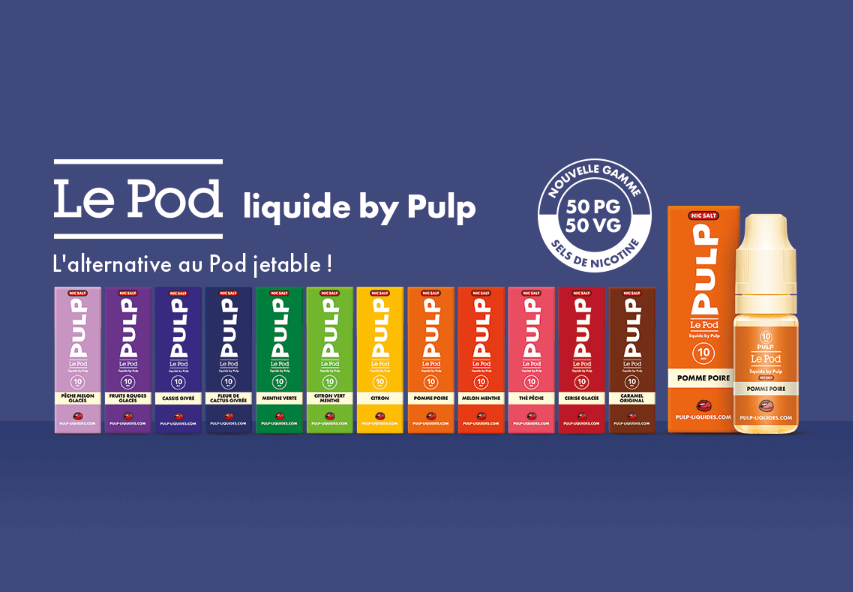présentation de la gamme Pulp : 12 recettes sur l'image