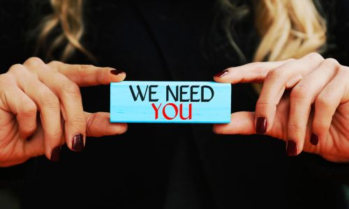 we need you