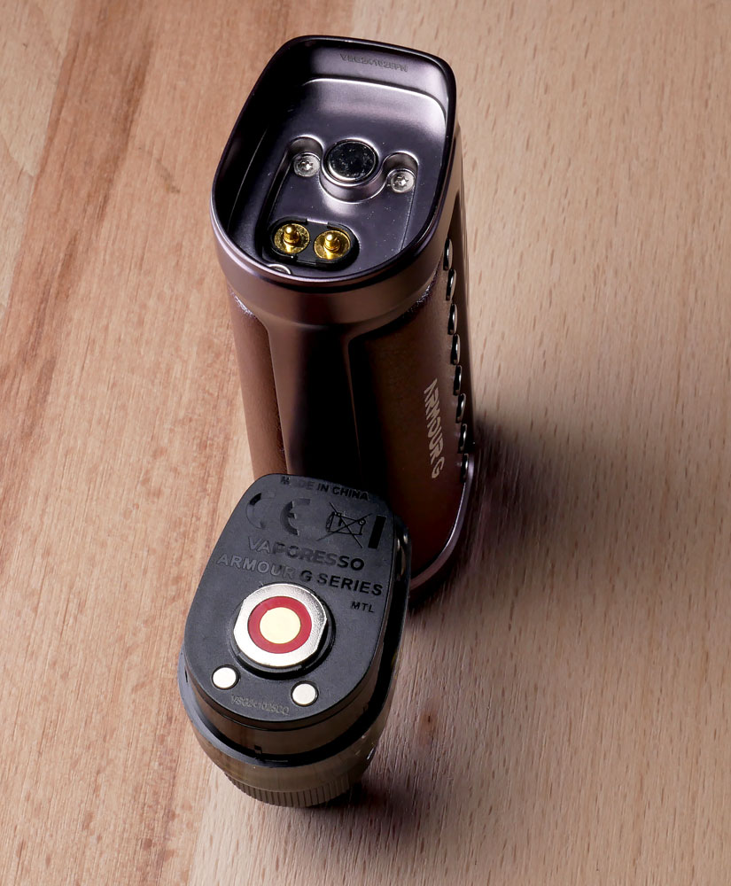 pod Armour G de Vaporesso cartouche MTL enlevée