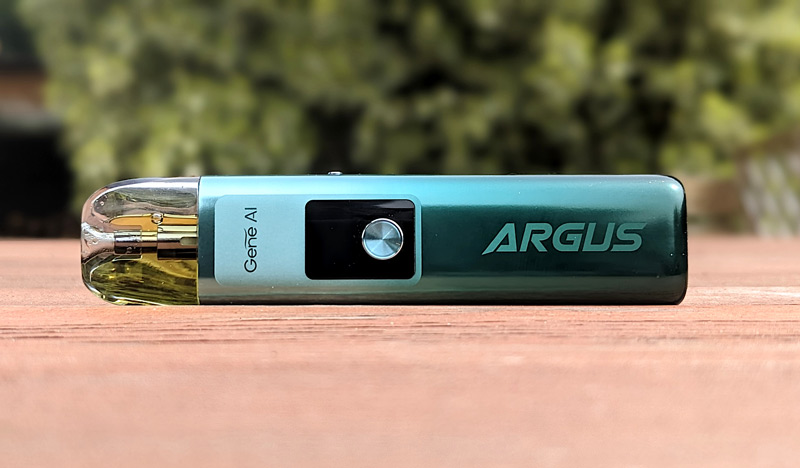 gravure visible sur le pod Argus G de Voopoo