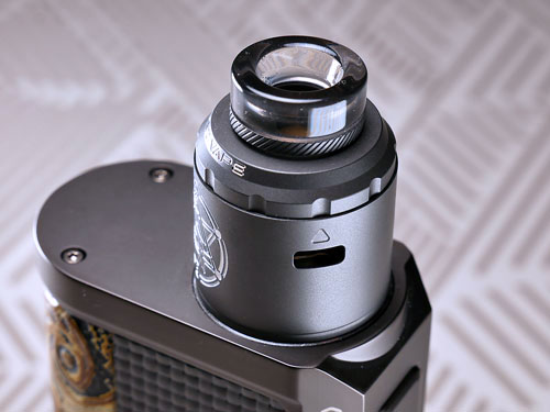 Zoom sur l'atomiseur Cantaurus Solo RDA