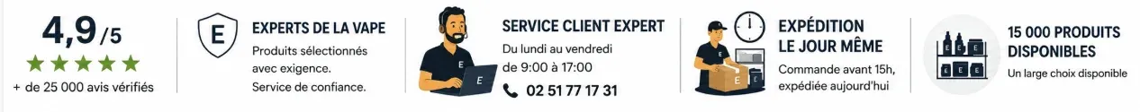 4,9 sur 5 avec plus de 25 000 avis vérifiés, service client expert 7j/7, expédition le jour même et 15 000 produits disponibles