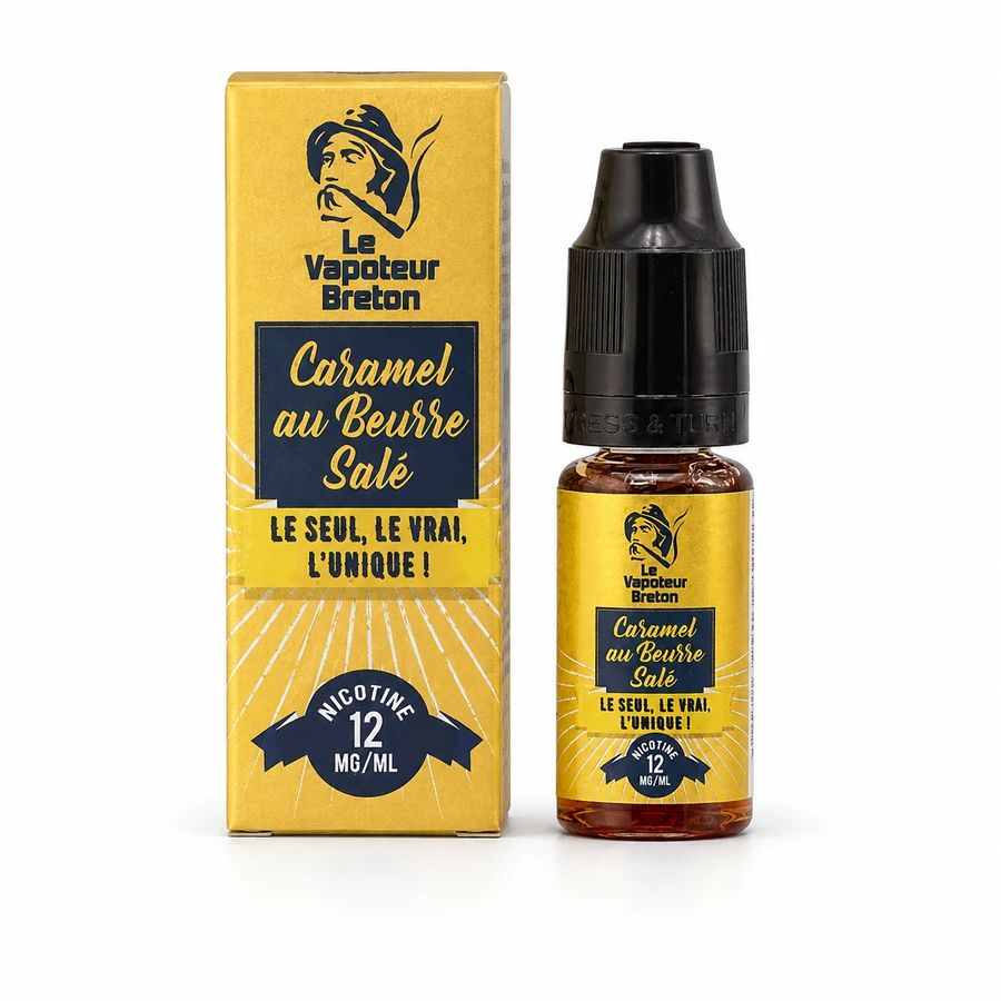 E-liquide Caramel au Beurre Salé 10 mL - Le Vapoteur Breton