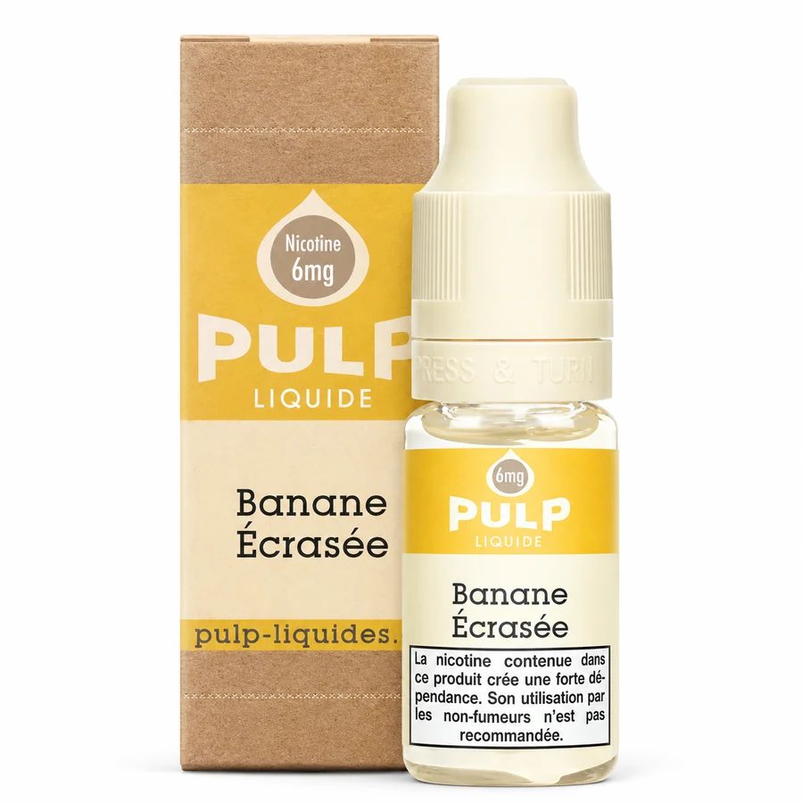 E-liquide Banane Écrasée 10 mL - Pulp