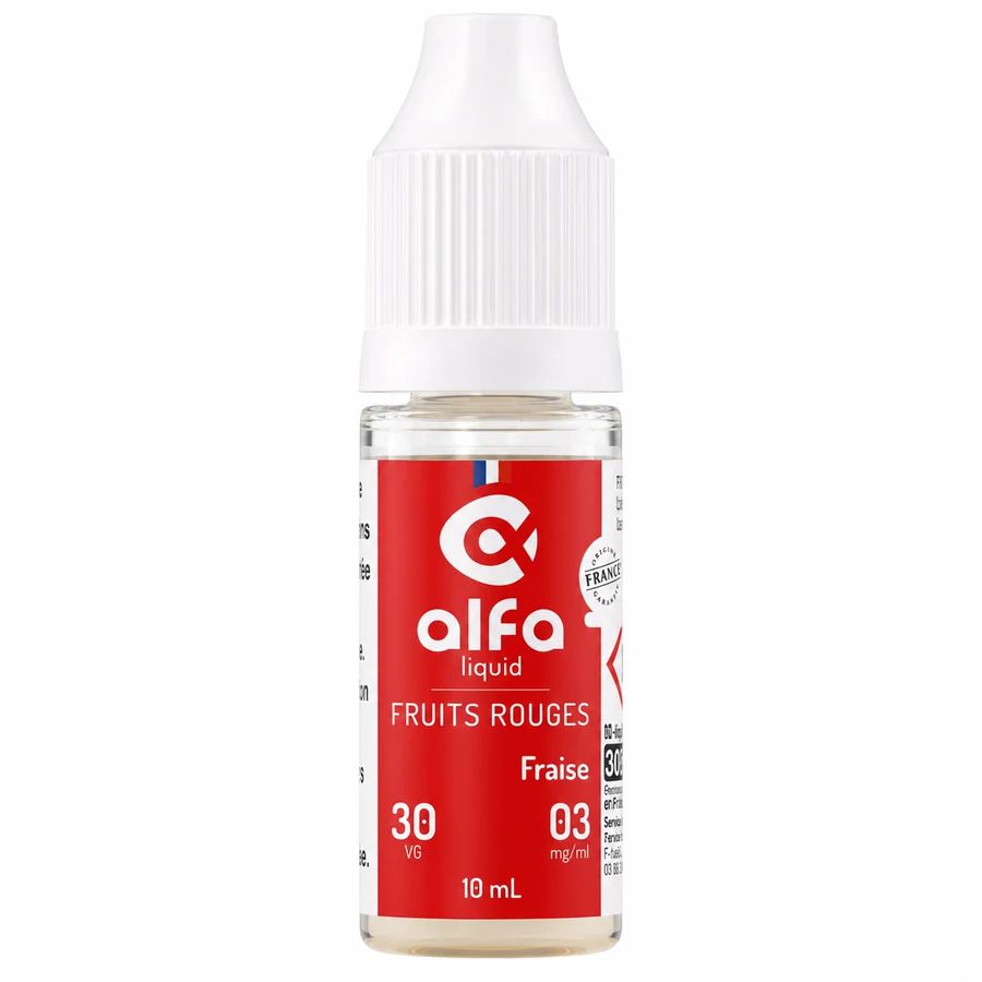 E-liquide Fraise (30 VG) 10 mL - Alfaliquid — Alfaliquid - 30VG