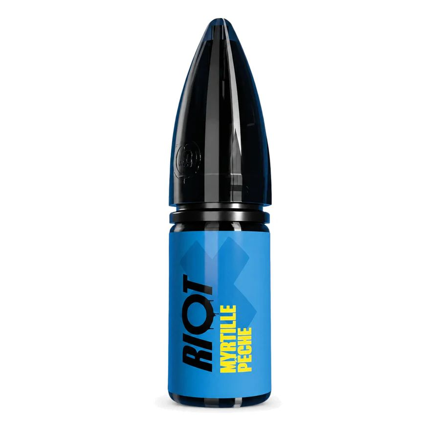 E-liquide Myrtille Pêche Nic Salt 10 mL - Riot